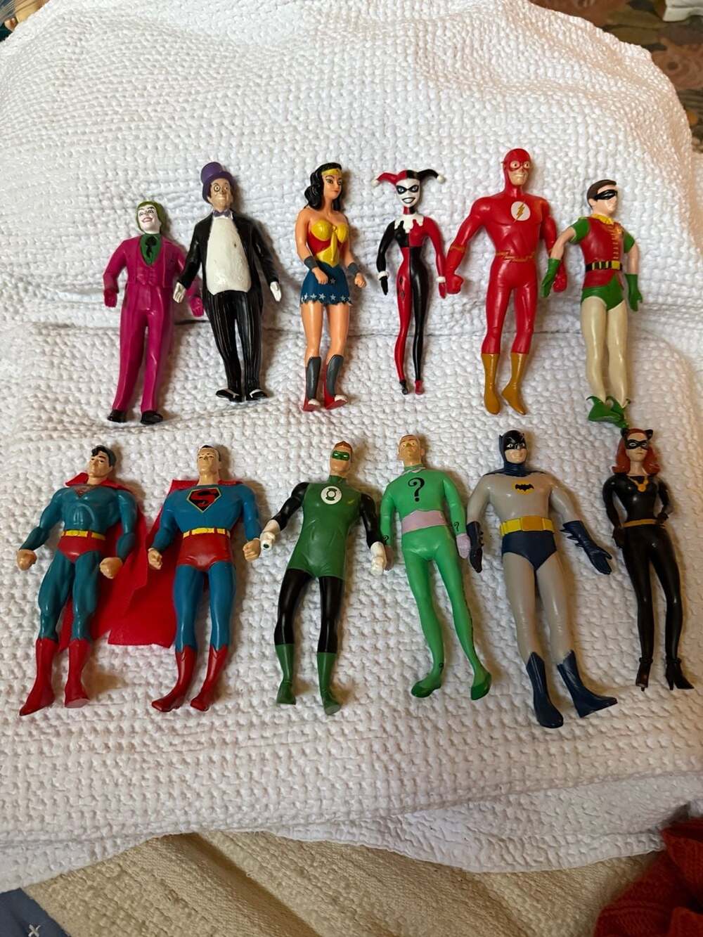 Vintage DC Comics Nj Croce Bendable & Poseable Figures 6"